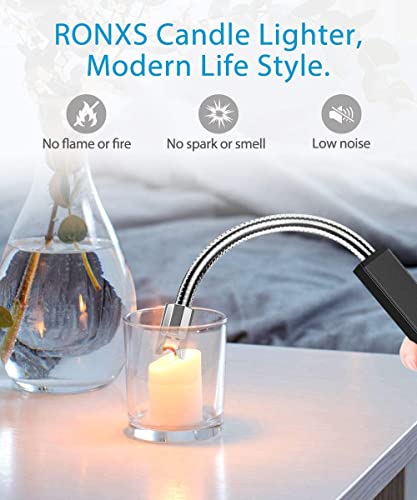 Ronxs Lighters For Candle, Square Electric Grill Arc Lighter, Usb Rechargeable Lighters Long Flexible Neck For Gas Stoves Camping Cooking Bbqs Fireworks, Multi-Color #TOP1