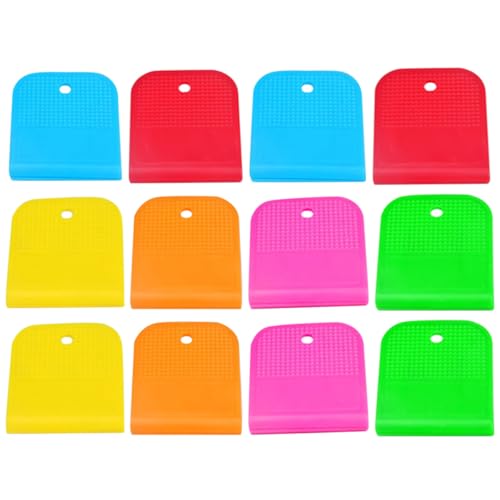 VILLCASE �n���K�[�N���b�v 12���� ���͒��ߕt�� ���ړI�v���X�`�b�N�C�N���b�v �ߕ� �^�I���Œ�p �ƒ� �K�� �T�E�i�g�p