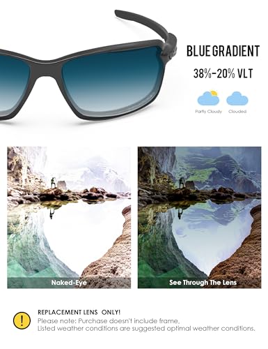 Image of BLAZERBUCK Anti-salt Polarized Replacement Lens for Oakley Carbon Shift OO9302 Sunglass