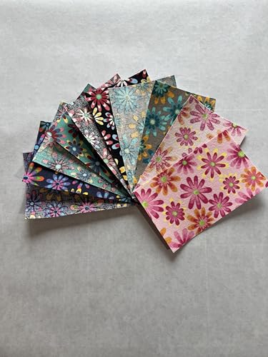 Inside/Outside Decorative Fabric Iron On Patches-Set of 10 (3” x