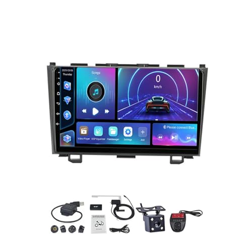 Autoradio 2 Din 9 Pollici Hd Touch Screen Navigazione Gps Car Stereo Per Honda CR-V 2007-2011 Collega E Usa Support Controllo Del Volante Chiamate in Vivavoc,HM602