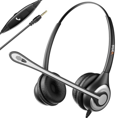 Auriculares para teléfono móvil con micrófono con cancelación de Ruido y Controles de Llamadas,...