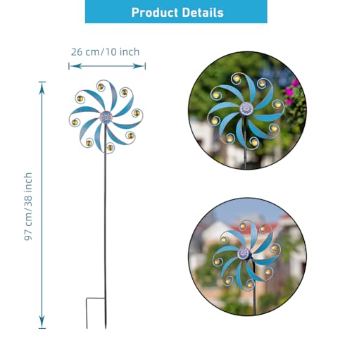 image for Stargarden Wind Spinner, Metal Outdoor Wind Sculptures & Spinners, Sma
