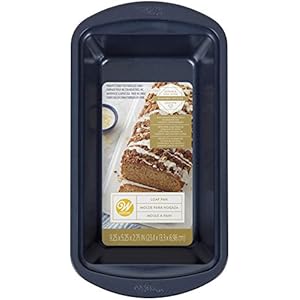 Wilton Non-Stick Diamond-Infused Navy Blue Loaf Baking Pan, 9 x 5-inch