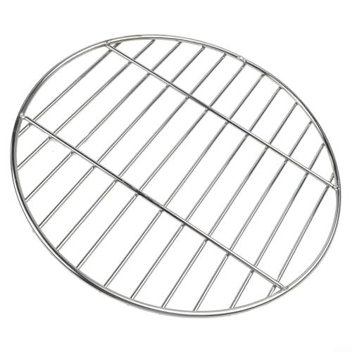 Grille ronde de qualité supérieure pour les amateurs de barbecue et de cuisine en plein air (33 cm)
