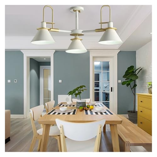 Lustre plafonnier nordique LED pour salon et chambre moderne