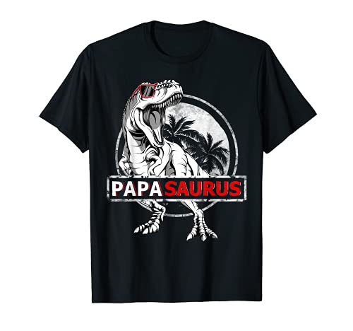 Papasaurus Shirt T rex Papa Saurus Dinosaur Grandpa Dino T-Shirt