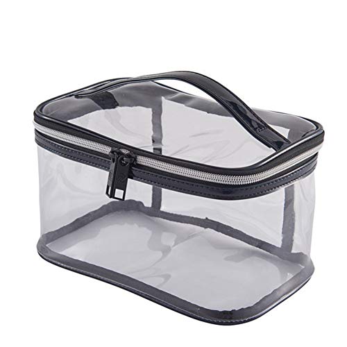 shuxuanltd Neceser Maquillaje Neceser Mujer Viaje Claro Bolsa de cosméticos Bolsas de Viaje Artículos de tocador Bolsa Bolsas de Viaje para Mujer Black,73838 Cover