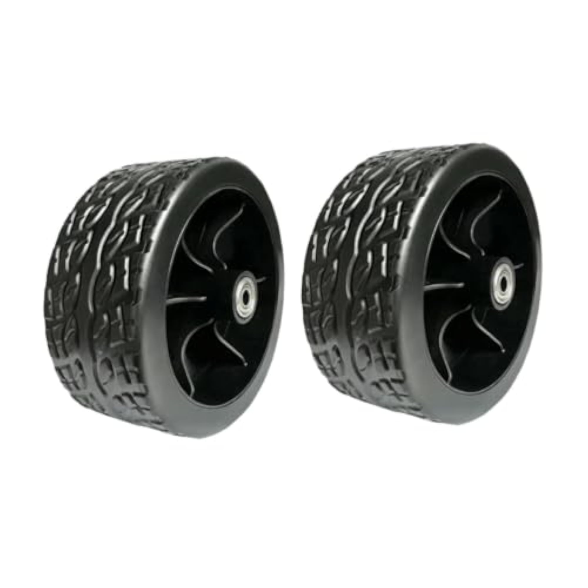 2Pcs Replacement Wheels for Shopping Cart, Garden Cart Tires