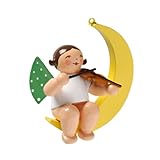 Wendt & K³hn Wendt & Kühn Christbaumengel mit Geige im Mond Größe 4