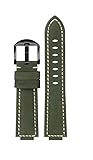 ERAKAFZTTK Cinturino for Orologio in Pelle di Mucca smerigliata Retrofit Adatto for Casio Small Steel Gun GM110 GM2100 DW5600 GW-B5600 GWM5610 Series Bracelet(Army Green BK)