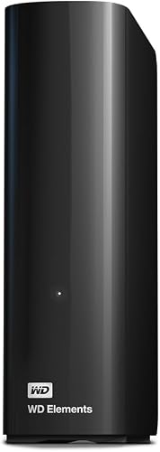 WD 24TB Elements External Desktop Hard Drive, USB 3.1 Gen 1, Fast transfer rates, Easy add on storage for all your pictures, videos, music and documents, Black - 1