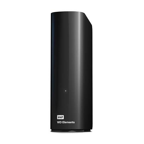 WD 16TB Elements External Hard Drive, Desktop HDD storage, USB 3.0 compatible, Fast Transfer rates, Easy add on storage for all your pictures, videos, music and documents, Black