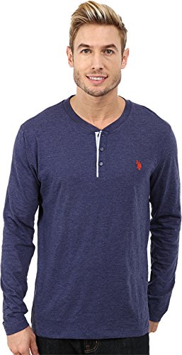 U.S. Polo Assn. Men's Long-Sleeve Slub Henley Shirt