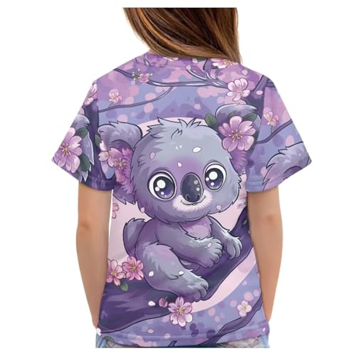 Image of JEOCODY Boys Girls Graphic Tees Funny 3D Printed Short Sleeve T-Shirts 3-16T
