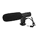 Camera Microphone, Lightweight Portable Condenser Microphone with Windsheid for Camera Camcorder