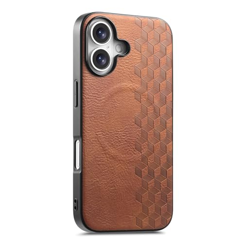 �}�O�l�b�g�� �X�}�z�P�[�X �Ή��@�� for Redmi Turbo 4 Pro,�Ή��@�� for Xiaomi Poco F7 ���C�����X�[�d�Ή� �����Y�ی� �ϏՌ��� PC+TPU+PU Brown