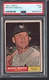 1961 Topps Regular (Baseball) Card# 300 Mickey Mantle (psa) of the New York Yankees Fair Condition