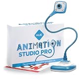 HUE Animation Studio Pro Stop Motion Kit (Full HD 1080p Flexible Camera, Software, Book) for Windows/macOS (Blue)