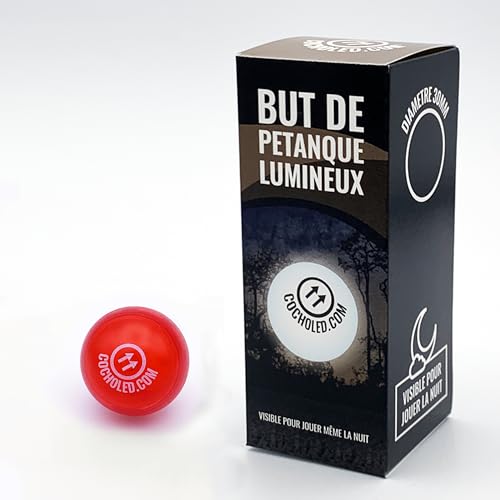 COCHOLED - Cochonnet lumineux pétanque - 1pc - Rouge