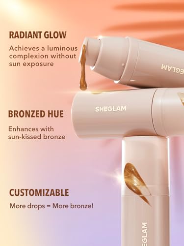 image for SHEGLAM Glo Hero Bronzing Drops Liquid Bronzer For Face & Skin Creates