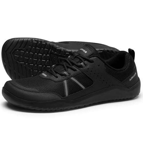 AIRHAS Men's Anatomical Toe Box Barefoot Shoes Zero Drop Breathable