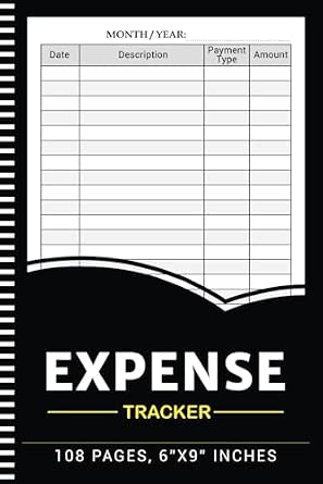 Expense Tracker Notebook: Daily Spending & Budgeting Log Book, Money Management Ledger, A5, 108 Pages