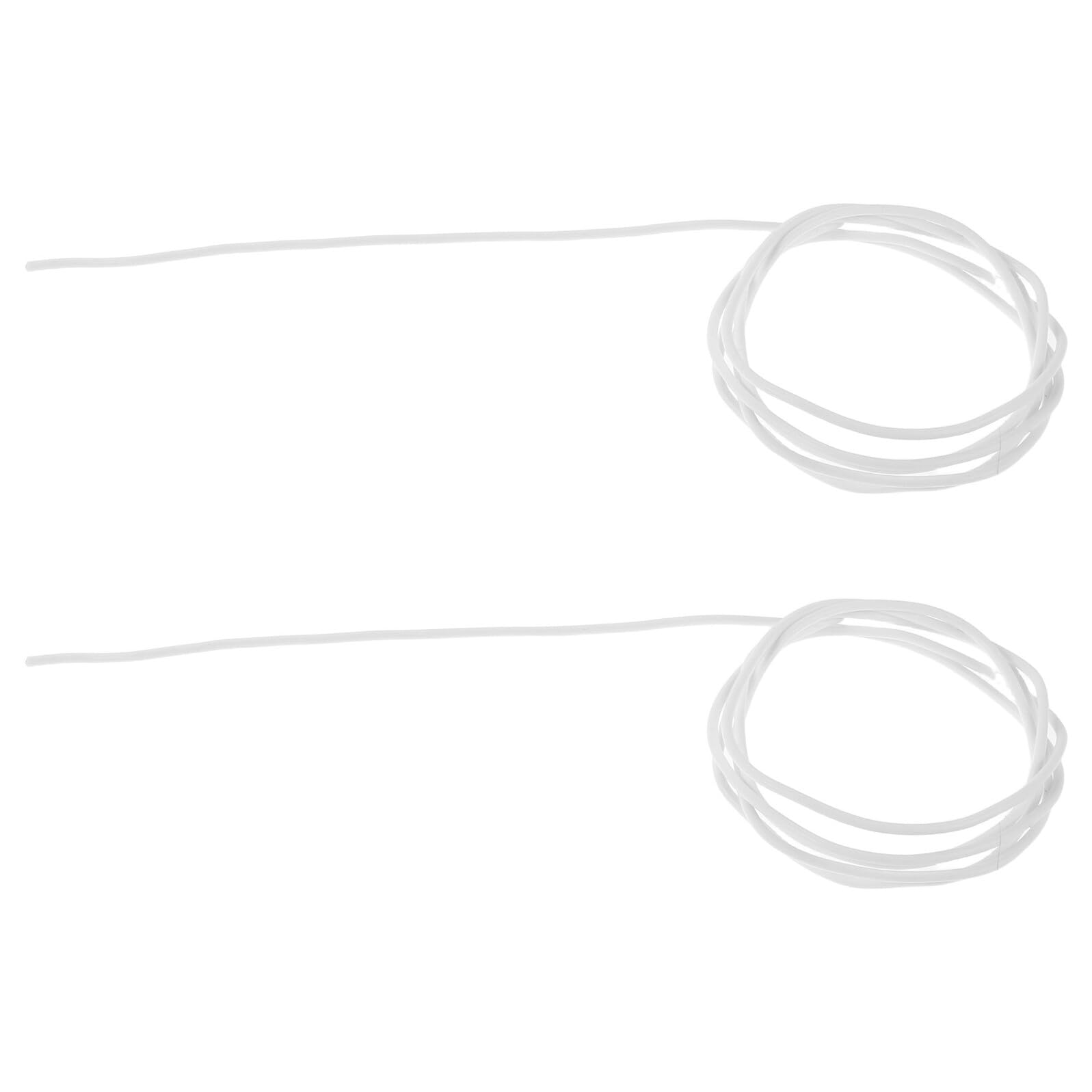 UKCOCO 2pcs 1-meter Silicone-covered Copper Pickup Wire for Electric Bass Guitar, Pre-tinned Vintage Guitar Wiring Accessories with Shielded Copper Core Cable