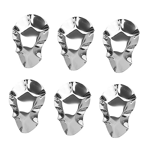 HOMSFOU - HOMSFOU 6 Stück Edelstahl Austernschalen 4.7"X3" Tauchsaucen Schälchen Für Küche Servieren Von Soßen Gewürzen Stapelbar Und Hitzebeständig