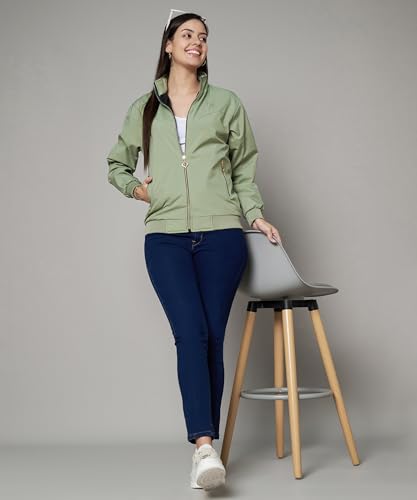 Image of eKools Nylon Full Sleeve Solid Women's Jacket