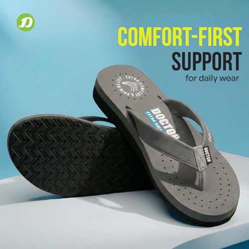 Image of DOCTOR EXTRA SOFT Women's Ortho Care Orthopaedic and Diabetic Feel Good Super Comfort Dr Sliders /Flip-flops /House Slippers [OR-D-16]