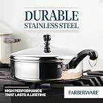 Farberware Classic Series Stainless Steel Saute Pan with Lid, 2.75 Qt - Image 6