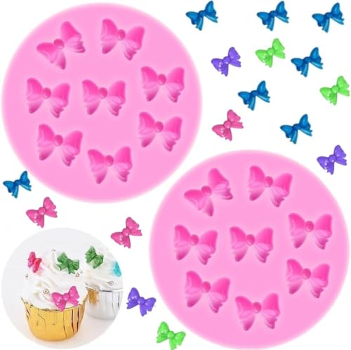 Mini Bows Silicone Fondant Molds Sugar Candy Cake Pop Bow Craft Molds DIY Cake Decorating