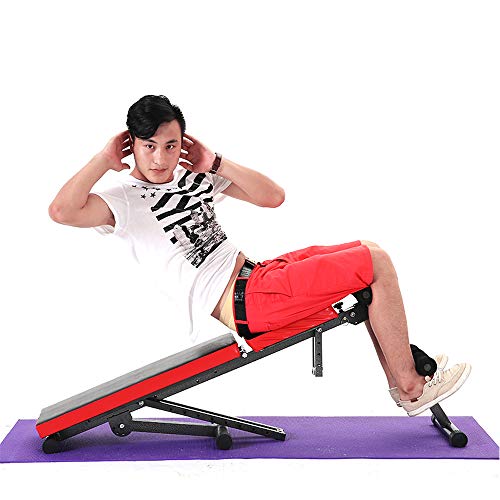 Halterbank Verstelbaar en Opklapbaar, Trainingsbank 5 Fitnessmodi, Fitnessbank Rugleuning:7 Standen Instelbaar. belastbaar tot 150kg - Image 7