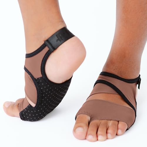 Image of PIGA Toeless Pilates Socks - Non-Slip Grip for Men & Women, Breathable, Durable for Pilates, Barre & Yoga Workouts