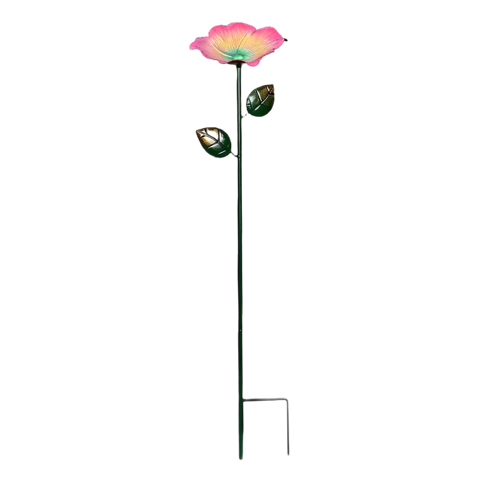 Metal Flower Bee Feeder Garden Stake Bath Bee Watering Station Outdoor Feeder for Pollinators Yard Lawn Decor