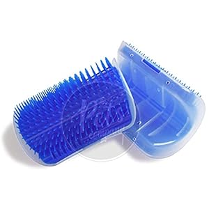 The Pets Company Cats Self Groomers Soft Wall Corner Massage Combs Grooming Brush Massager Tool for Long Short Fur Cat Kitten, Color May Vary