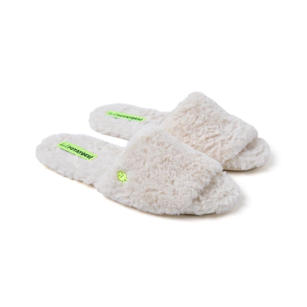 HOT POTATOES Holt, Women's Slippers, Off-White, 37 EU, ivory white, 5 UK