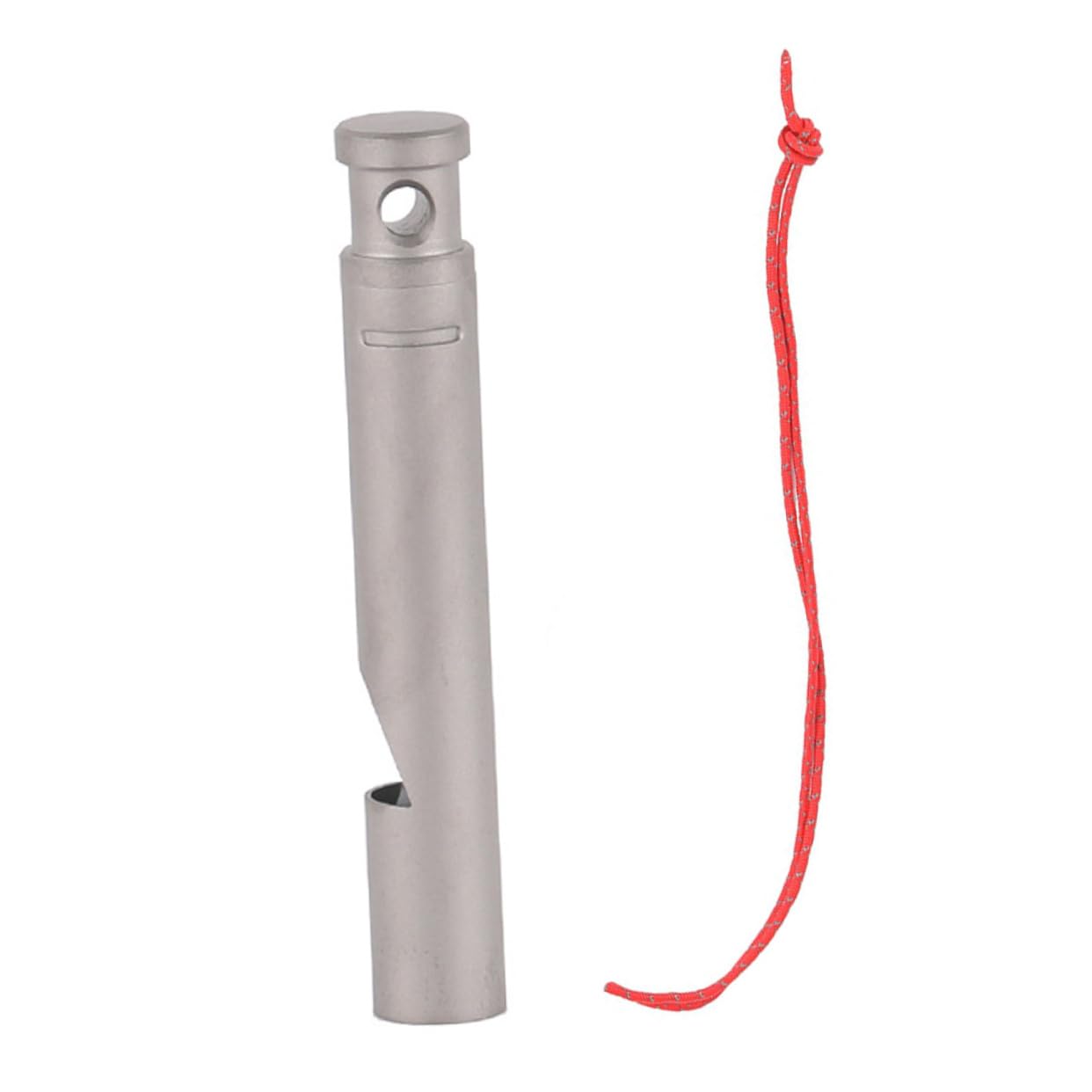 UPKOCH Titanpfeife Pfeifen Mit Lanyard Notfall Pfeifen Wandern Party Sportpfeife Mit Lanyard Sport & Freizeit Notpfeife Tragbare Campingpfeife Wanderzubehör Silver