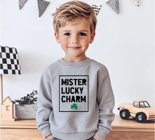 Bump and Beyond Designs St. Patrick's Day Shirt for Toddlers, Mister Lucky Charm Sweatshirt3