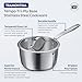 Tramontina Tempo Tri-Ply Base Stainless Steel 14-Piece Cookware Set with Glass Lids, Pots and Pans Kitchen Set, Induction-Ready, Oven-Safe, Dishwasher-Safe