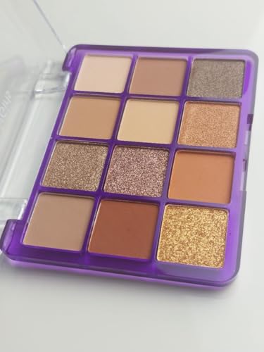 kit maquiagem básico pó banana, 12 sombra, rimel, delineador, baton sérum