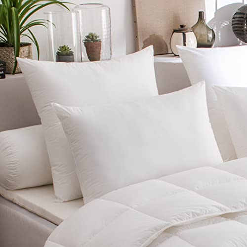 DODO - Oreiller Acarina Anti-Acariens 40x60 cm - Medium - Enveloppe 100% Coton - Garnissage 100% Polyester Fibre Creuse Siliconée - Forme Rectangulaire -...