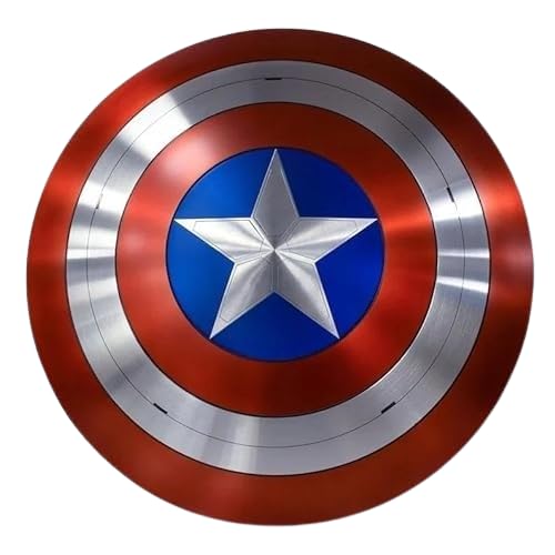 Niños, Toy Escudo Capitán América, 22 pulgadas, hecho a mano, cosplay, escudo antiguo de armadura de metal. Accesorios de Halloween Escudo de halcón, Como se muestra en...
