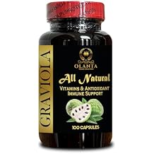 Graviola Extract Capsules - Tropical Fruit Supplement - antioxidant - Herbal Soursop Supplement for Wellness - Non-GMO, Vegan - 1 Bottle 100 Capsules