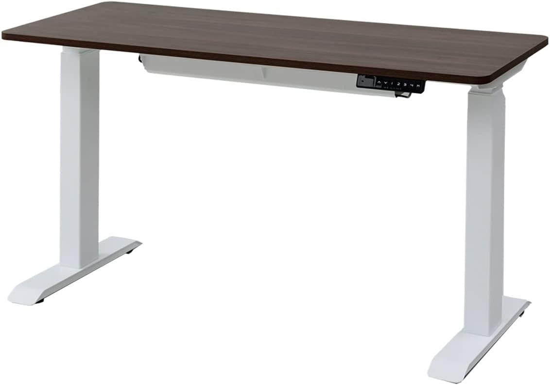 [山善] 電動昇降デスク 昇降式 幅120×奥行70×高さ71-117cm スタンディングデスク 2モーター 静音 速い 安定昇降