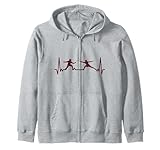 scherma gioco fencer cardiograms sportiva fencing scherma felpa con cappuccio