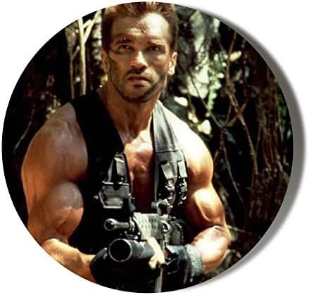 ARNOLD SCHWARZENEGGER - PREDATOR POSE - 58mm Large Fridge Magnet