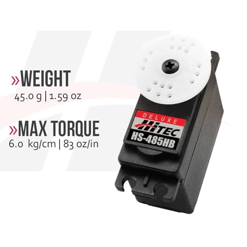 Servo analógico Hitec HS-485HB de karbonita, repuesto estándar para aviones RC 4