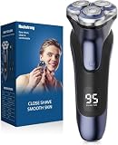 Electric Razor for Men, Electric Shaver for Men Face, Rechargeable Wet Dry Waterproof Cordless Shaver with Pop Up Trimmer